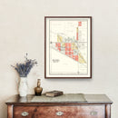 Vintage Map of Mulberry, Indiana 1903