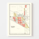 Vintage Map of Mulberry, Indiana 1903