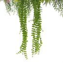 Imitation Gold Artificial Hanging Green Wall Disc Draping Plant Arrangement 24in – Limited Edition – UV Resistant