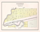 Vintage Map of Courtney, Missouri 1904