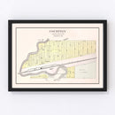 Vintage Map of Courtney, Missouri 1904