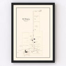 Vintage Map of Saint Paul, Missouri 1905