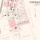 Vintage Map of Cottleville, Missouri 1905
