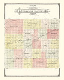 Vintage Map of Rawlins County, Kansas 1906
