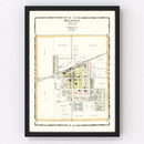 Vintage Map of Holstein, Iowa 1906
