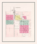 Vintage Map of Plainfield, Wisconsin 1906