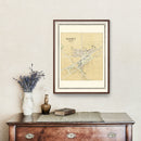 Vintage Map of Darien, Wisconsin 1907