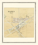 Vintage Map of Darien, Wisconsin 1907