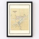 Vintage Map of Darien, Wisconsin 1907