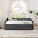 Upholstered Daybed With USB Charging & Pull Out Bed