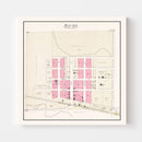 Vintage Map of Malmo, Nebraska 1907
