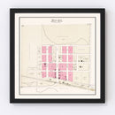 Vintage Map of Malmo, Nebraska 1907