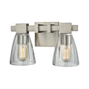 Lovecup Satin Nickel Bathroom Vanity Light 2-Lights