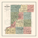 Vintage Map of Vigo County, Indiana 1907