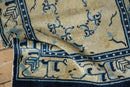 2.5x2.5 Antique Peking Square Rug Mat
