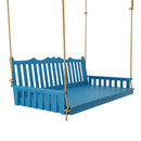 Keystone Amish Co. 6 Foot York Porch Swing Bed, Carribean Blue Paint
