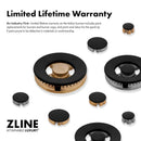 ZLINE 30"Classic Gas Range, Convection Gas Oven, DuraSnow® Stainless Steel, White Matte Door Matte Black CGRSZ-WM-30-MB