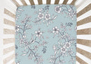 Cartoon Iceberg, White Foliage - Minky / Jersey Crib Sheets