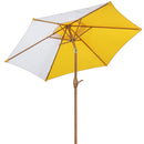 Ainfox 7.5ft Outdoor Market Patio Umbrella with Push Button Tilt and Crank, Waterproof UV Protection