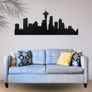 Seattle Skyline Metal Wall Art – Pacific Northwest City Urban Home Decor
