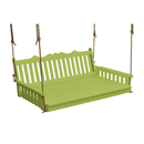 Keystone Amish Co. 4 Foot York Recycled Plastic Swing Bed, Tropical Lime