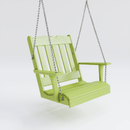 Keystone Amish Co. York Recycled Plastic Swing Chair, Tropical Lime