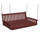 Keystone Amish Co. 4 Foot Franklin Recycled Plastic Swing Bed, Cherry Wood