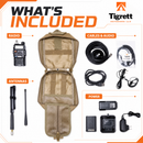Ham Radio Go Bag (Just the Bag - No Gear) with Tear-Away Velcro Back - Molle Compatible, Multi-Pocket Design for Radios, Cables, and Gear