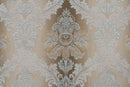 Sorina - Sofa With 7 Pillows - Velvet, Fabric & Antique Gold