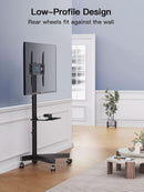 Mobile TV Cart on Wheels for 23 to 60 Inch TVs Height Tray