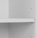 Bush Cabot White Tall Five Shelf Bookcase Unit With Adjustable Shelves