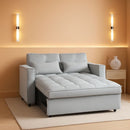 Sofa Bed With Hidden Table Velvet Fabric For Small Spaces