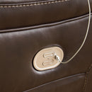 Dunleith - Zero Wall Recliner w/PWR HDRST - Chocolate