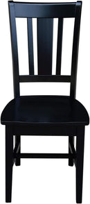 San Remo Splatback Dining Chairs Set Of Two, Black