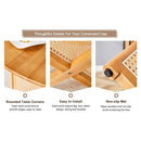 Table and chair set, ancient style solid wood dining table, imitation rattan table legs, beautiful simple solid wood dining chairation