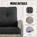 Outdoor Patio Wicker Rattan Swivel Rocking Chair Set