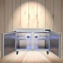 12.9 Cu.Ft 2-Door 48-Inch Commercial Stainless Steel Worktop Undercounter Refrigerator (SAK26049)
