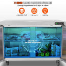 12.9 Cu.Ft 2-Door 48-Inch Commercial Stainless Steel Worktop Undercounter Refrigerator (SAK26049)