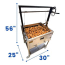 12-Gallon Commercial Outdoor Propane Deep Fryer With Cart (SAK69023)