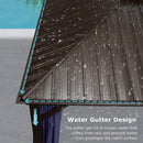 [12X20FT] Alora Heavy-Duty Outdoor Backyard Hardtop Gazebo With Netting And Curtains (SAK18352)