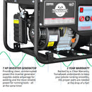 120 Amp Engine Driven Welder Generator 2200 Watt 7 HP Gas Powered