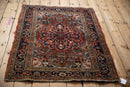 3x4 Vintage Fine Heriz Square Rug