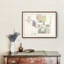 Vintage Map of Racine, Wisconsin 1908
