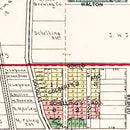 Vintage Map of Racine, Wisconsin 1908
