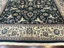 Pak Persian Rug 9x12, Dark Green, Floral Allover