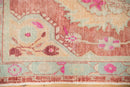 2.5x5.5 Vintage Distressed Oushak Rug Runner