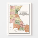 Vintage Map of Riley County, Kansas 1909