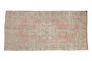 2.5x5 Vintage Distressed Oushak Rug Runner