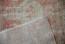 2.5x5.5 Vintage Distressed Oushak Rug Runner