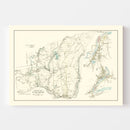 Vintage Map of Palmer, Massachusetts 1912
